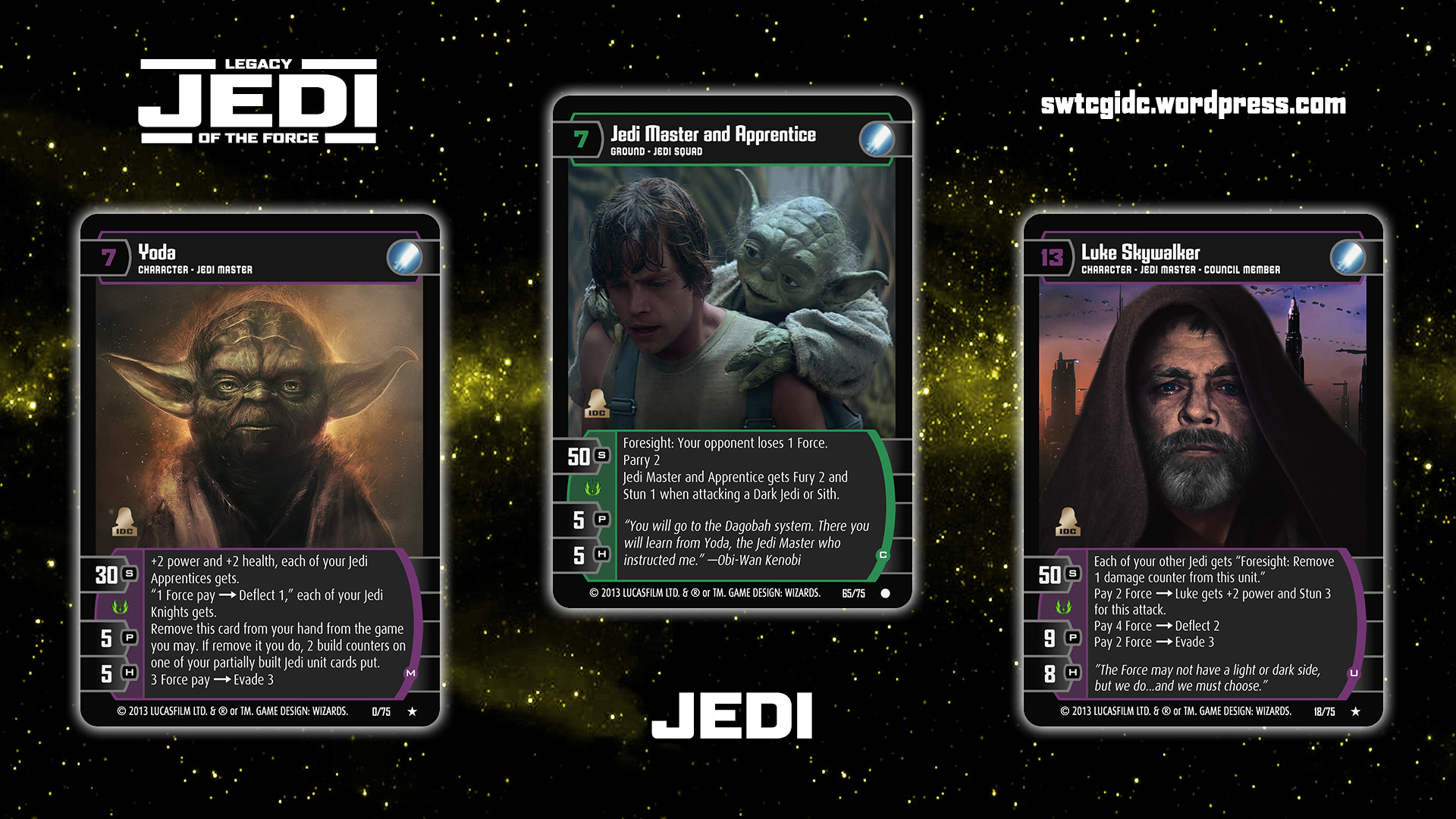 Star Wars Jedi Knights TCG CCG Premiere First Day of Printing Booster Pack 1st for sale online 