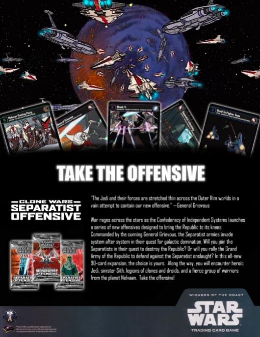SWTCG SO (Separatist Offensive) Poster