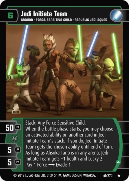 Star Wars Trading Card Game BL041_Jedi_Initiate_Team_A