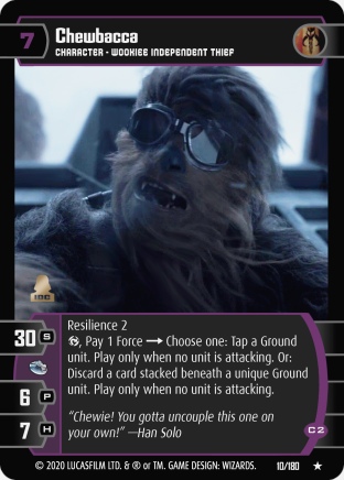 Star Wars Trading Card Game SOLO010_Chewbacca_C2